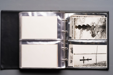 A collection of four photo albums and fieldwork prints documenting South and Southeast Asia, 20th C.