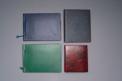 A collection of four photo albums and fieldwork prints documenting South and Southeast Asia, 20th C.