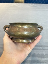 A Chinese bronze censer, Xuande mark, 19th C.