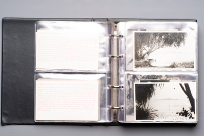 A collection of four photo albums and fieldwork prints documenting South and Southeast Asia, 20th C.