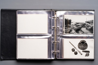 A collection of four photo albums and fieldwork prints documenting South and Southeast Asia, 20th C.