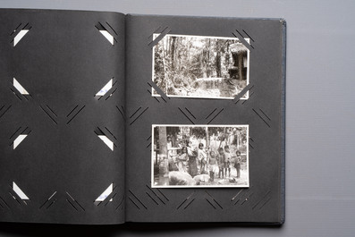 A collection of four photo albums and fieldwork prints documenting South and Southeast Asia, 20th C.