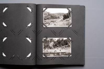 A collection of four photo albums and fieldwork prints documenting South and Southeast Asia, 20th C.