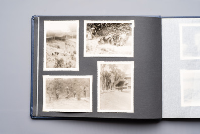 A collection of four photo albums and fieldwork prints documenting South and Southeast Asia, 20th C.