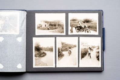 A collection of four photo albums and fieldwork prints documenting South and Southeast Asia, 20th C.