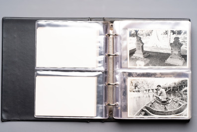 A collection of four photo albums and fieldwork prints documenting South and Southeast Asia, 20th C.