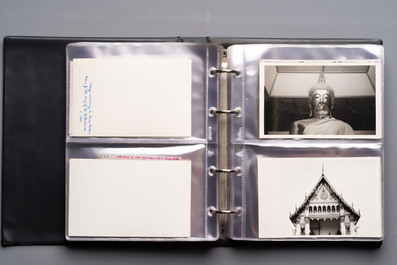 A collection of four photo albums and fieldwork prints documenting South and Southeast Asia, 20th C.