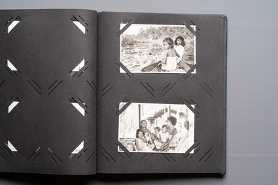A collection of four photo albums and fieldwork prints documenting South and Southeast Asia, 20th C.