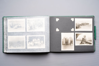 A collection of four photo albums and fieldwork prints documenting South and Southeast Asia, 20th C.