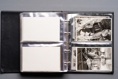 A collection of four photo albums and fieldwork prints documenting South and Southeast Asia, 20th C.
