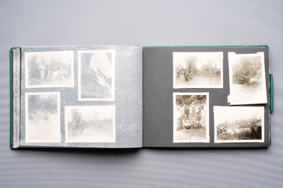 A collection of four photo albums and fieldwork prints documenting South and Southeast Asia, 20th C.