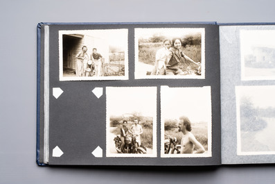 A collection of four photo albums and fieldwork prints documenting South and Southeast Asia, 20th C.