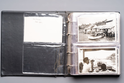 A collection of four photo albums and fieldwork prints documenting South and Southeast Asia, 20th C.