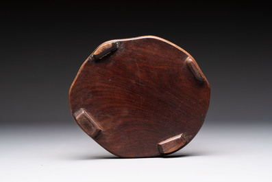 Six Chinese wooden and bamboo carvings, 19/20th C.