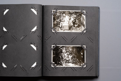 A collection of four photo albums and fieldwork prints documenting South and Southeast Asia, 20th C.