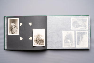 A collection of four photo albums and fieldwork prints documenting South and Southeast Asia, 20th C.