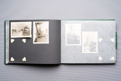 A collection of four photo albums and fieldwork prints documenting South and Southeast Asia, 20th C.
