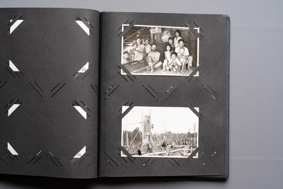 A collection of four photo albums and fieldwork prints documenting South and Southeast Asia, 20th C.