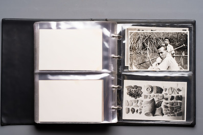 A collection of four photo albums and fieldwork prints documenting South and Southeast Asia, 20th C.