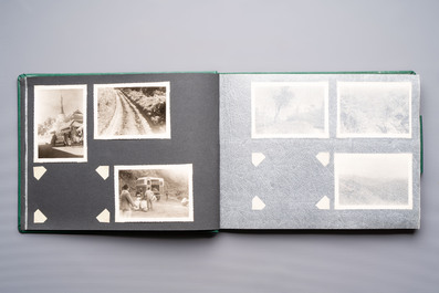 A collection of four photo albums and fieldwork prints documenting South and Southeast Asia, 20th C.