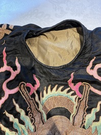 A Chinese embroidered silk Peking opera costume, Republic