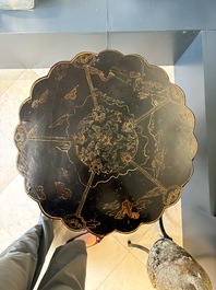 Two Chinese gilt-lacquered stands, 20th C.