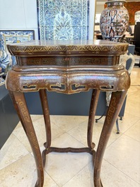 Two Chinese gilt-lacquered stands, 20th C.