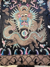 A Chinese embroidered silk Peking opera costume, Republic