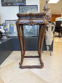 Two Chinese gilt-lacquered stands, 20th C.