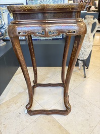 Two Chinese gilt-lacquered stands, 20th C.