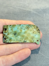An Egyptian turquoise-glazed composition winged scarab, Ptolemaic, 4/1st C. B.C.