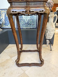 Two Chinese gilt-lacquered stands, 20th C.