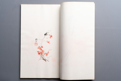 A box with two albums containing 80 woodblocks, 32 of which after Qi Baishi, Rong Bao Zhai studio, Beijing, 1955