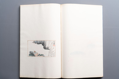 A box with two albums containing 80 woodblocks, 32 of which after Qi Baishi, Rong Bao Zhai studio, Beijing, 1955