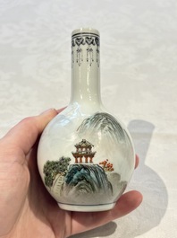 31 Chinese famille rose vases, Qianlong and Jingdezhen marks, 20th C.