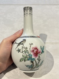 31 Chinese famille rose vases, Qianlong and Jingdezhen marks, 20th C.