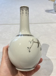 31 Chinese famille rose vases, Qianlong and Jingdezhen marks, 20th C.