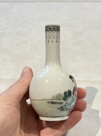 31 Chinese famille rose vases, Qianlong and Jingdezhen marks, 20th C.