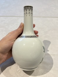 31 Chinese famille rose vases, Qianlong and Jingdezhen marks, 20th C.