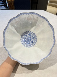 Four Chinese famille rose eggshell bowls with 'immortals' and 'landscape' design, Republic