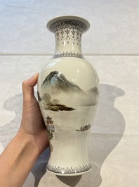 31 Chinese famille rose vases, Qianlong and Jingdezhen marks, 20th C.