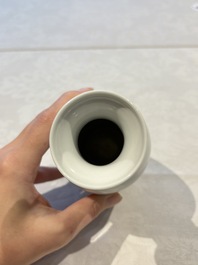 31 Chinese famille rose vases, Qianlong and Jingdezhen marks, 20th C.