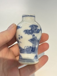 18 Chinese blue and white wares, Kangxi and later