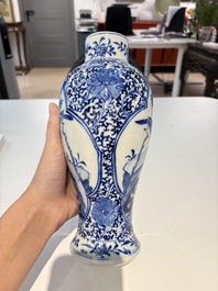 18 Chinese blue and white wares, Kangxi and later
