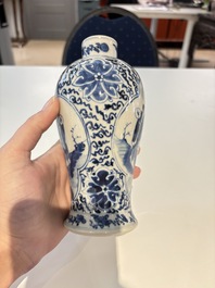 18 Chinese blue and white wares, Kangxi and later