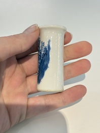 18 Chinese blue and white wares, Kangxi and later