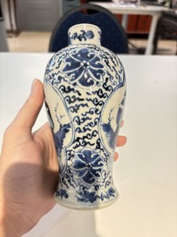 18 Chinese blue and white wares, Kangxi and later