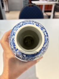18 Chinese blue and white wares, Kangxi and later