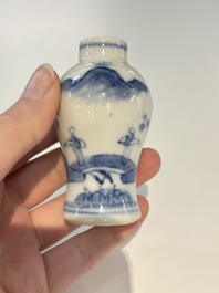 18 Chinese blue and white wares, Kangxi and later