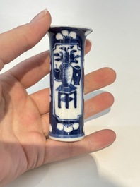 18 Chinese blue and white wares, Kangxi and later